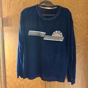C&C California Navy Graphic Long Sleeve Tee size L/XL